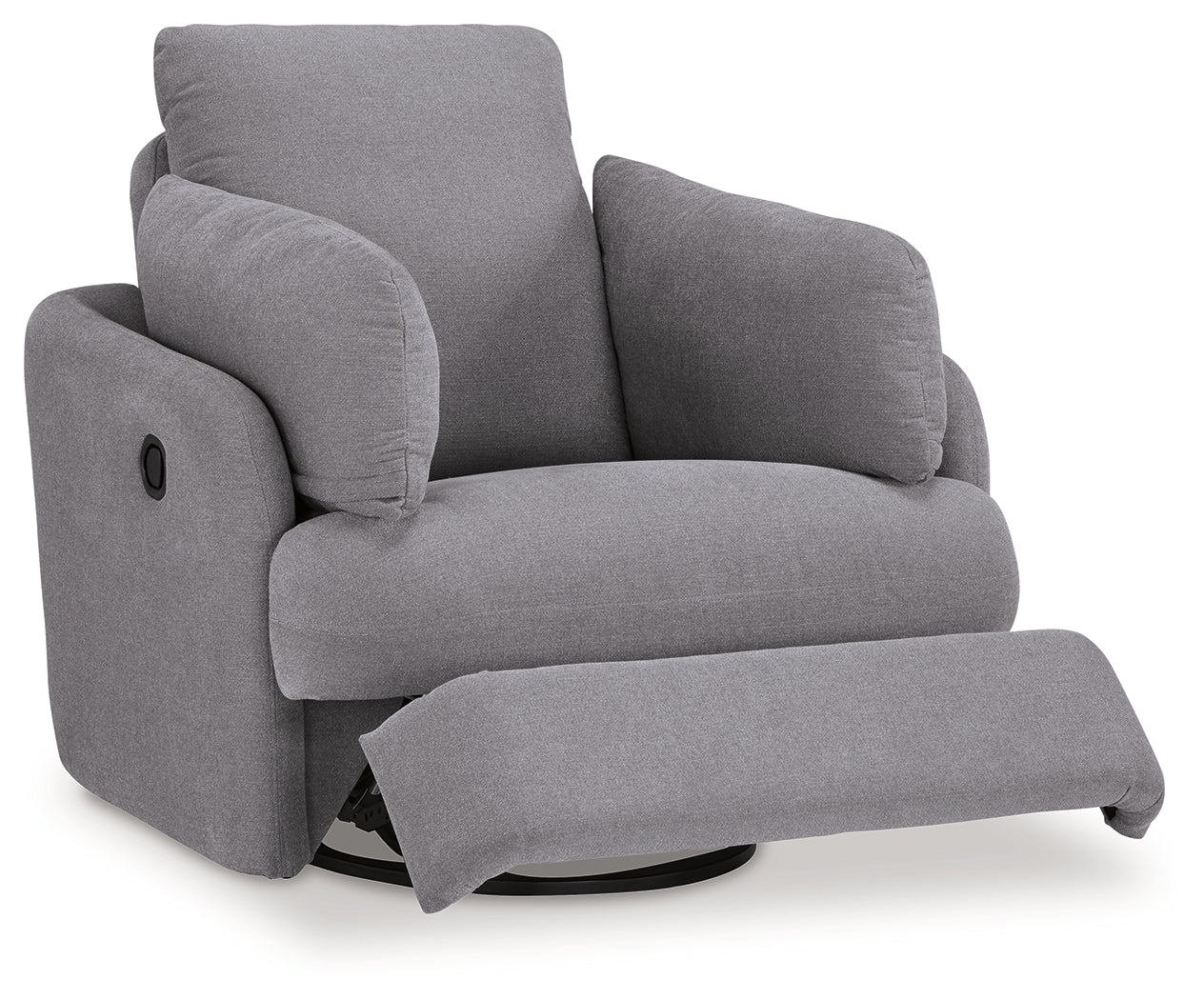Detail of fabric on Modmax Granite Performance Fabric Next-Gen Nuvella Swivel Glider Chair