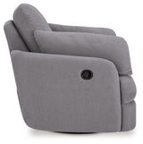 Side detail of Modmax Granite Performance Fabric Next-Gen Nuvella Swivel Glider Chair