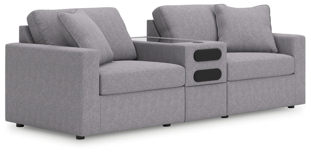 main view of Modmax Granite Performance Fabric,Next-Gen Nuvella™ 3-Piece Sectional sectional sofa