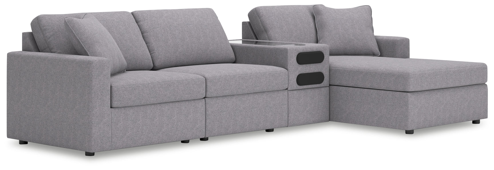 Main front view of sectional sofa