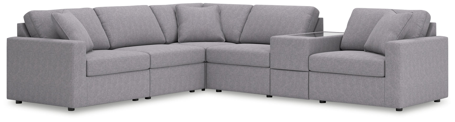 Modmax Granite performance fabric 6-piece sectional sofa main view