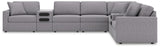 Side view of the Modmax 8-piece sectional sofa