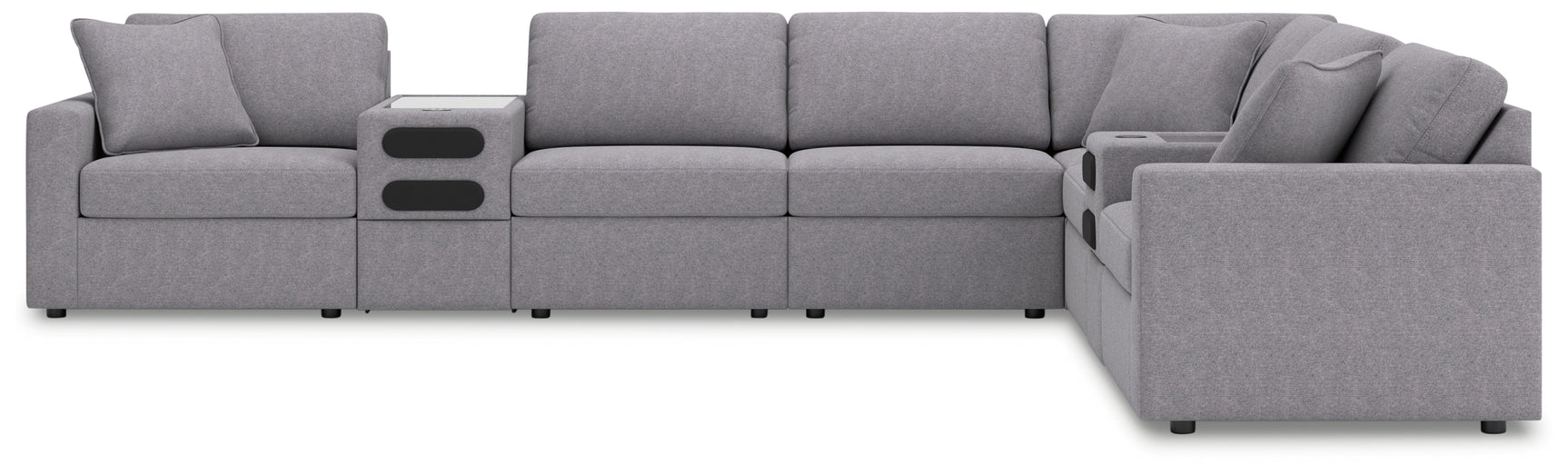 Side view of the Modmax 8-piece sectional sofa