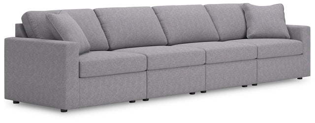 main view of Modmax Granite Performance Fabric Next-Gen Nuvella™ 4-Piece Sectional sectional sofa