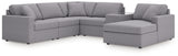 modmax granite performance fabric 6-piece sectional with chaise sofa main view