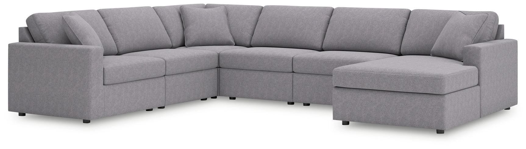 Modmax Granite performance fabric 6-piece sectional sofa main view