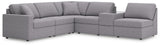 Main view highlighting sectional in modern living space