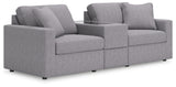 detail view of Modmax Granite Performance Fabric,Next-Gen Nuvella™ 3-Piece Sectional sectional sofa