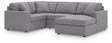 detail view of Modmax Granite 4-Piece Sectional with Chaise sectional sofa