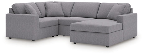 detail view of Modmax Granite 4-Piece Sectional with Chaise sectional sofa