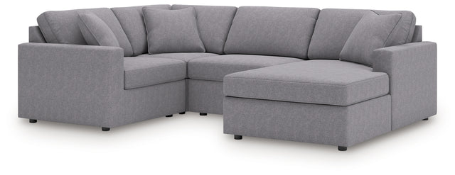 detail view of Modmax Granite 4-Piece Sectional with Chaise sectional sofa