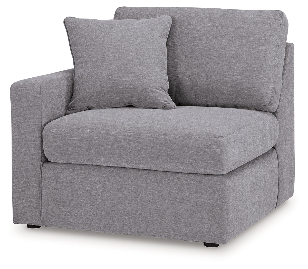 side view of Modmax Granite Performance Fabric,Next-Gen Nuvella™ 3-Piece Sectional sectional sofa