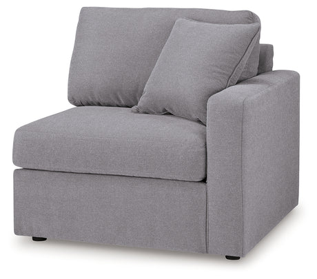 Alternate angle back view of Modmax Granite 4-Piece Sectional sofa