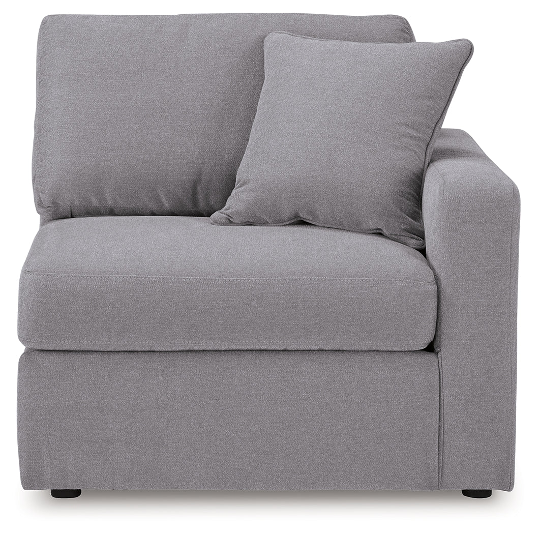 Head-on side view of Modmax Granite 4-Piece Sectional sofa