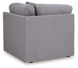 Living room view with Modmax Granite sectional sofa