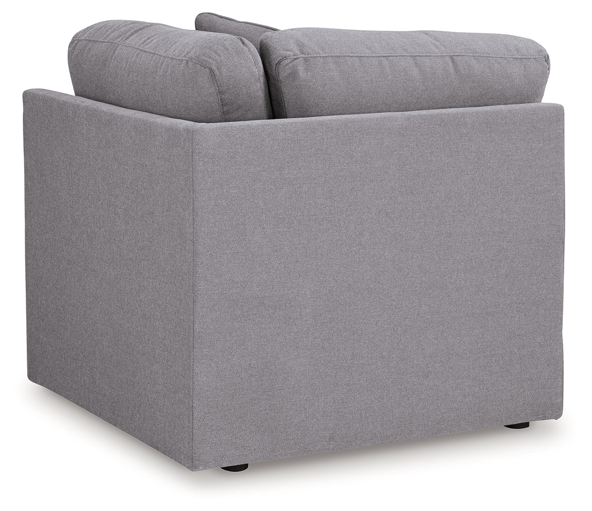 Living room view with Modmax Granite sectional sofa