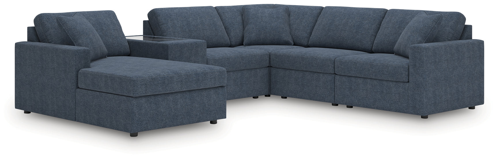 Side angle showing upholstery quality