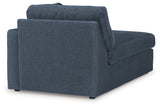 Closer look at sectional cushions and stitching details