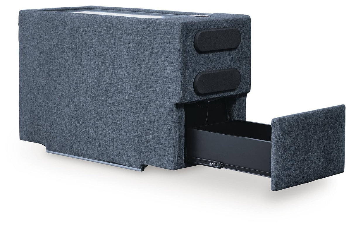 Modmax Ink Performance Fabric,Next-Gen Nuvella™ 7-Piece Sectional with Audio Console - image 7