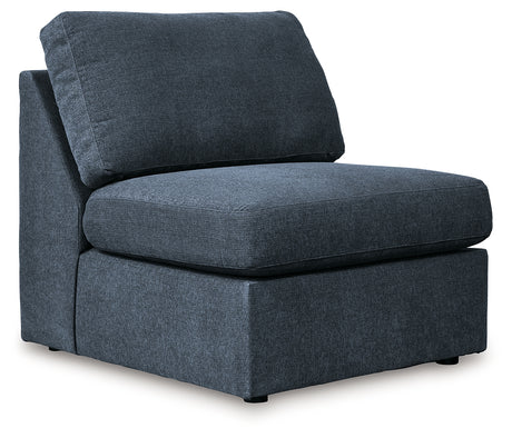 Room view showing Modmax Ink Nuvella® sectional with chaise in modern living room
