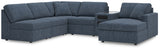 Side view of Modmax 6-Piece Sectional with Chaise