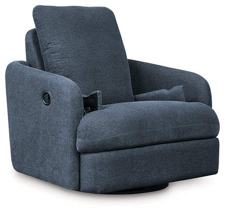 Front view showing recliner in reclined position