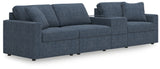 Room setting featuring Modmax Ink Nuvella 4-Piece Sectional sofa