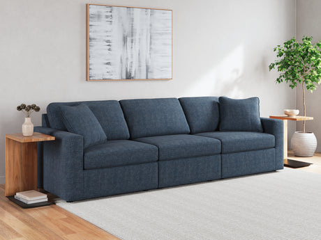 side view of Modmax Ink 3-Piece Sectional with Ottoman sectional sofa