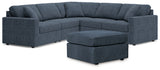 Side angle of Modmax Ink sectional sofa