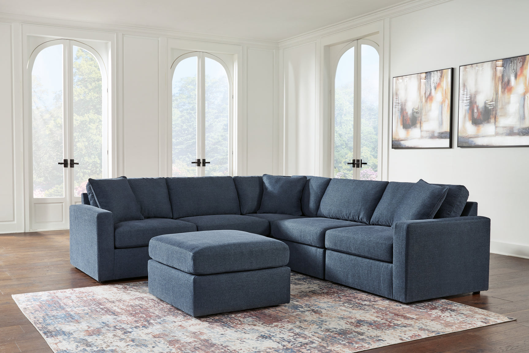Main view showing sectional seating configuration