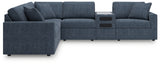 Modmax Ink Nuvella® 6-Piece Sectional Sofa side profile view
