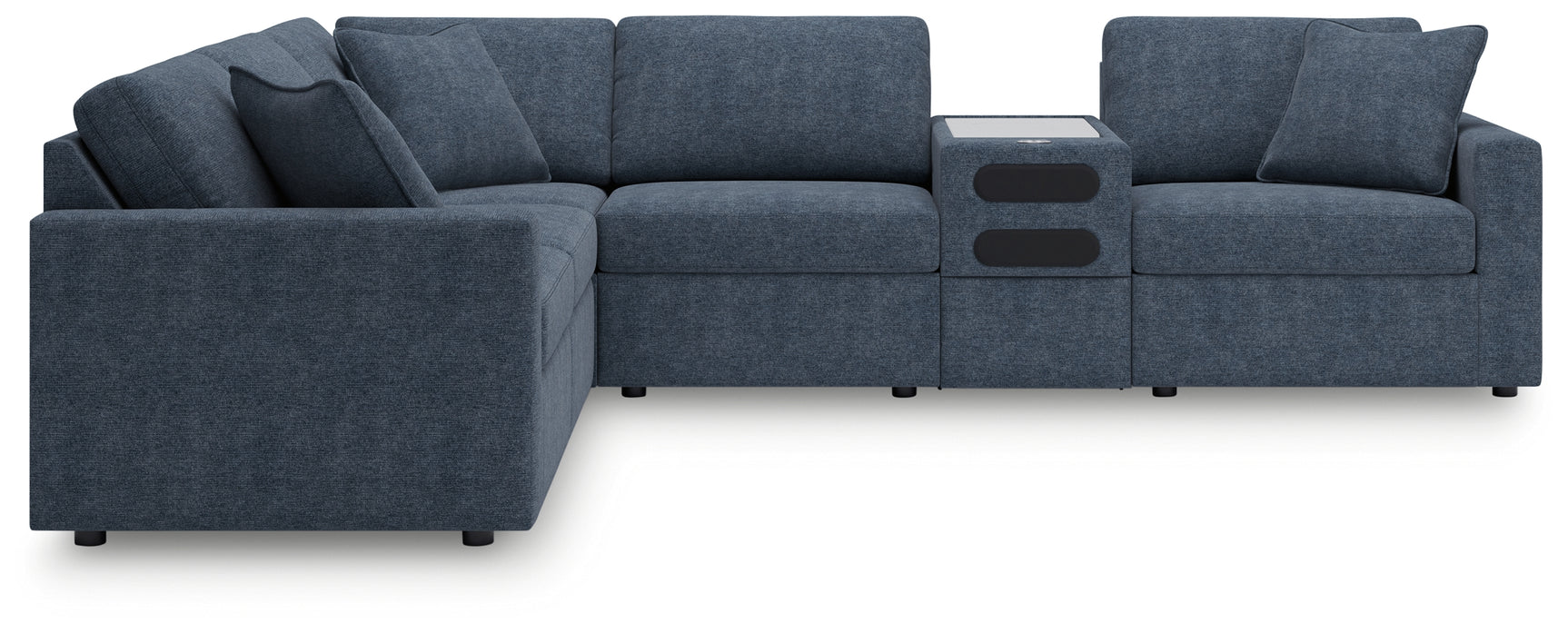 Modmax Ink Nuvella® 6-Piece Sectional Sofa side profile view