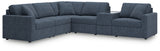 detail view of Modmax Ink Performance Fabric,Next-Gen Nuvella™ 6-Piece Sectional sectional sofa