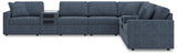 Room setting featuring Modmax Ink Nuvella 8-Piece Sectional sofa