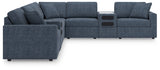 Detail close-up of Modmax Ink Next-Gen Nuvella™ sectional cushions