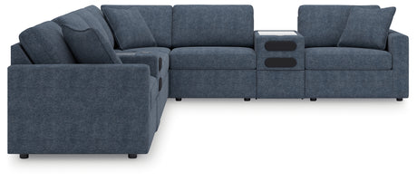 Detail close-up of Modmax Ink Next-Gen Nuvella™ sectional cushions