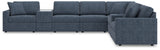 Living room view featuring Modmax Ink performance sectional