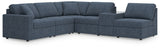 side view of Modmax Ink Performance Fabric Next-Gen Nuvella™ 6-Piece Sectional sectional sofa