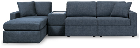 Modmax Ink 4-Piece Sectional Sofa with Ottoman side view