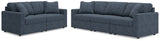 Side view of Modmax Ink Sofa and Loveseat