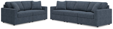 Side view of Modmax Ink Sofa and Loveseat