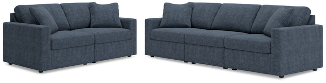Side view of Modmax Ink Sofa and Loveseat