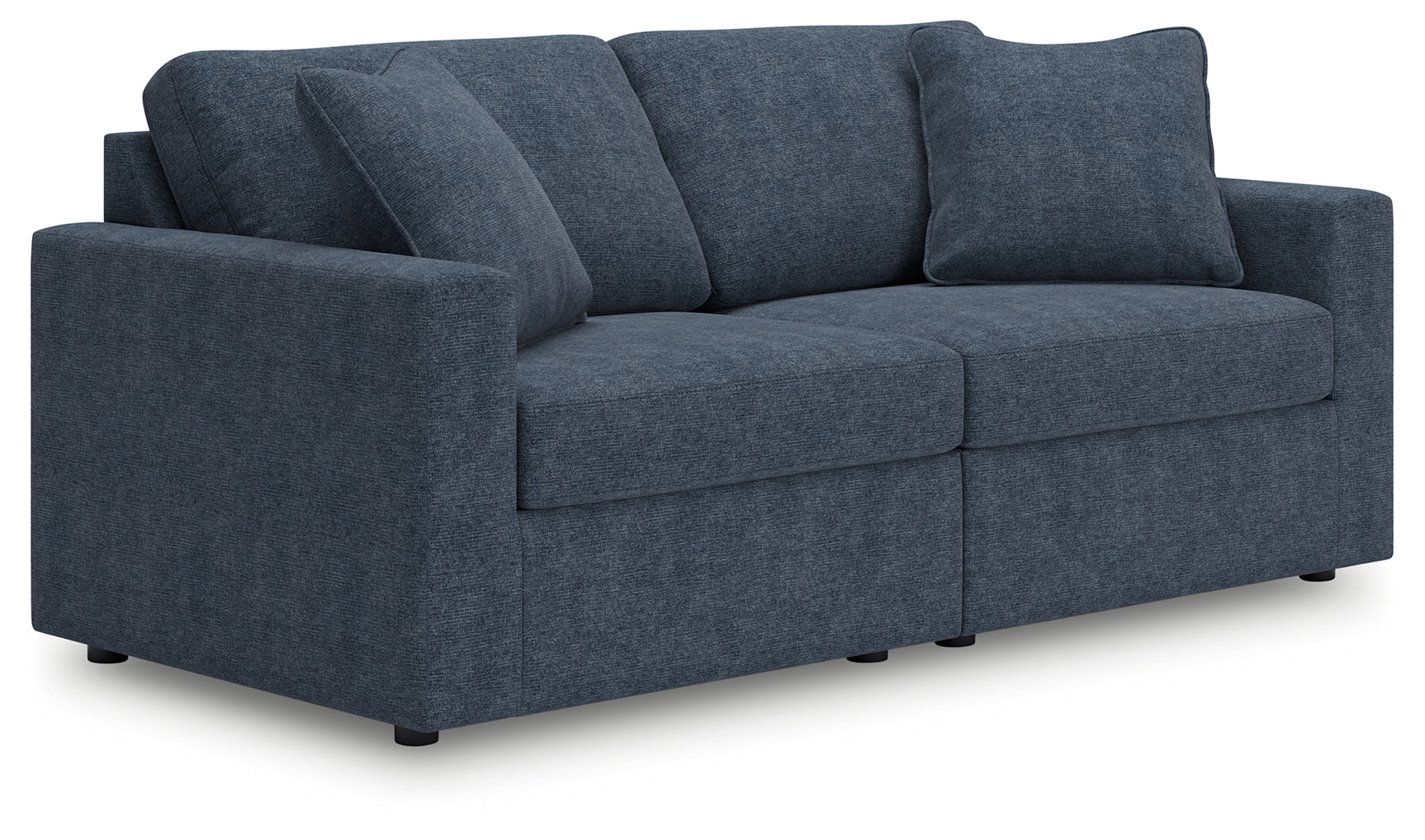 room view of sectional arranged in living space