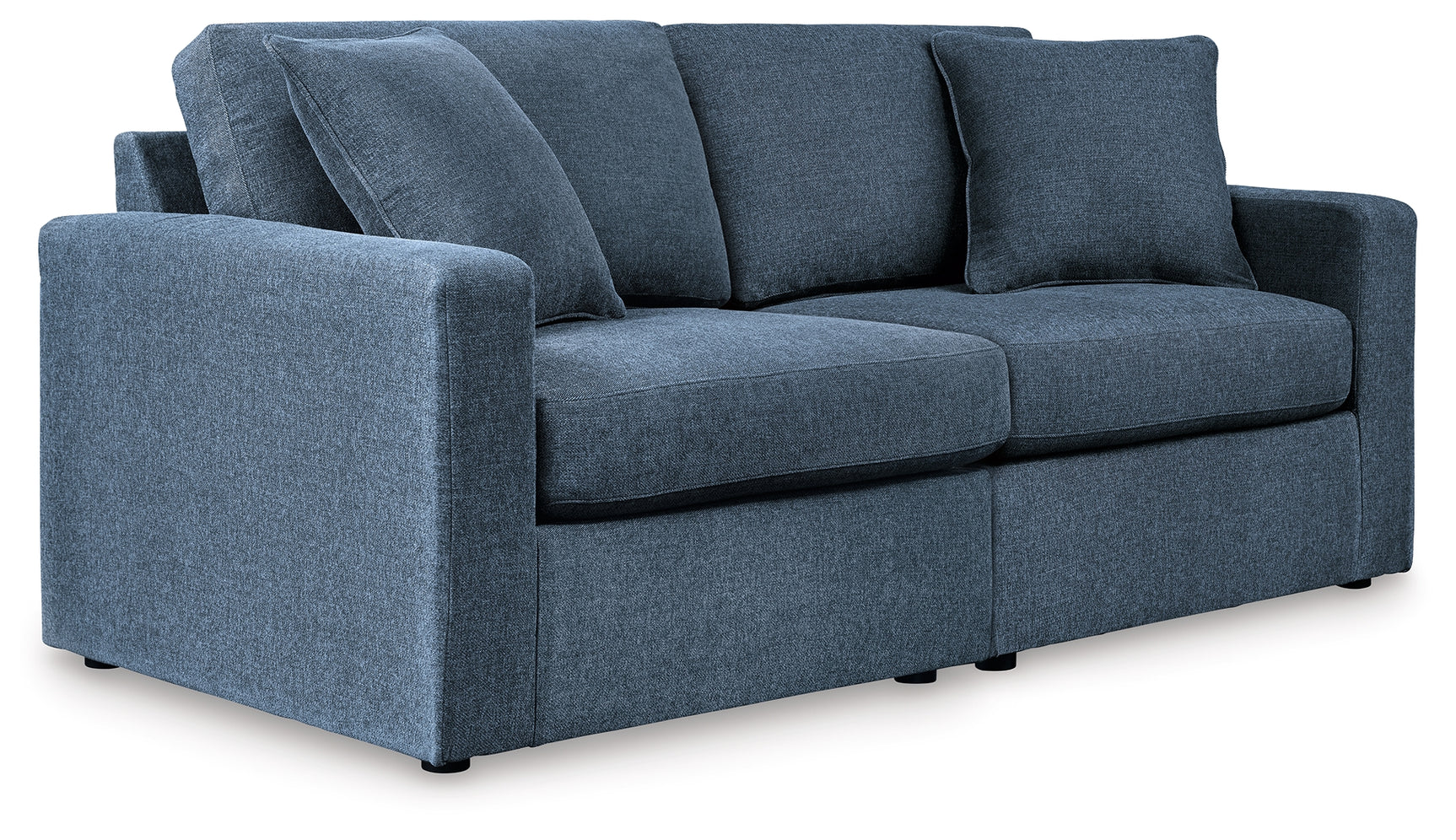 Side angle of Modmax Ink Nuvella® 2-Piece Upholstered Sectional sofa