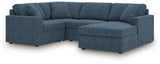 Main overview of sectional seating and chaise