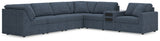 Side view of Modmax Ink Performance Fabric, Next-Gen Nuvella™ 7-Piece Sectional sofa