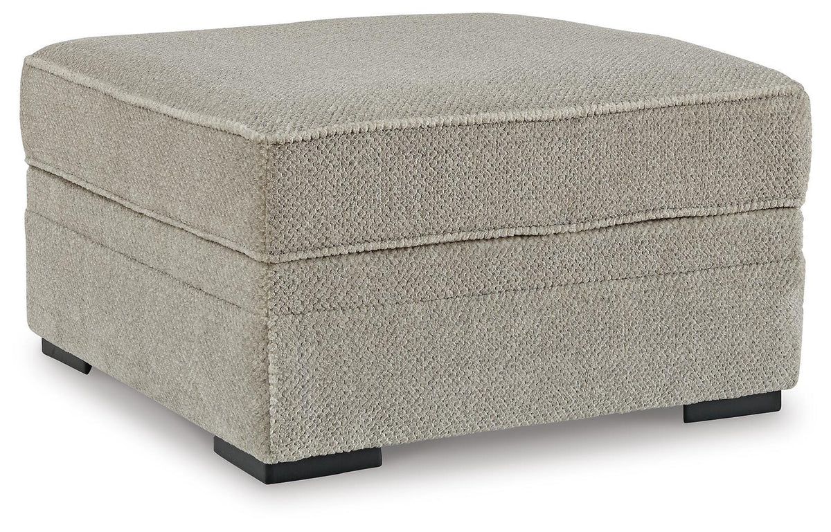 Calnita Sisal 2-Piece Sectional with Ottoman — angled view