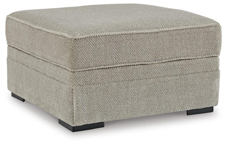 Calnita Sisal 2-Piece Sectional with Ottoman — angled view