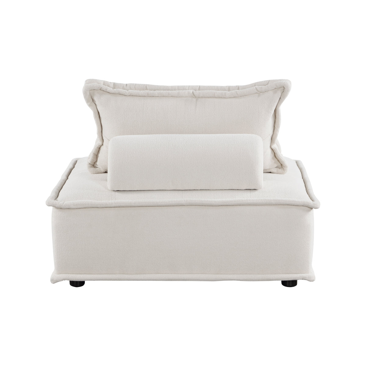 Helena White 7-Piece Modular Sectional sofa side view