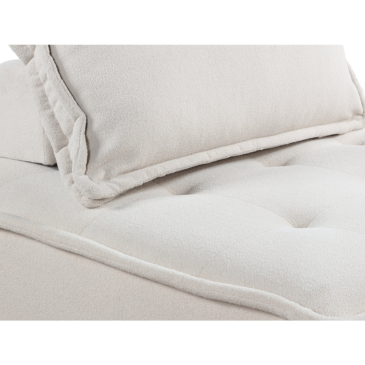 Inman chair low-profile tufted ottoman style seat